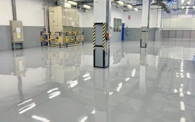 พื้น Epoxy (Slef-Leaveling) มาตรฐานโรงงานอุตสาหกรรม บริษัท S.M.V และ บริษัท ฟูจิคูระ